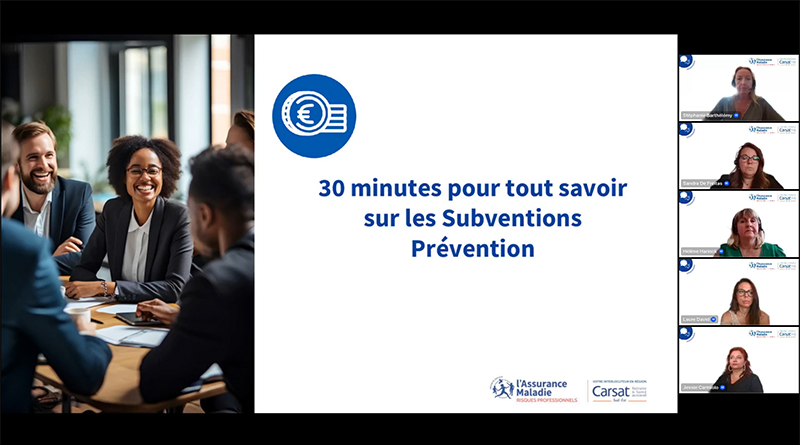 Replay du webinaire "30 minutes pour tout savoir sur les Subventions Prévention"